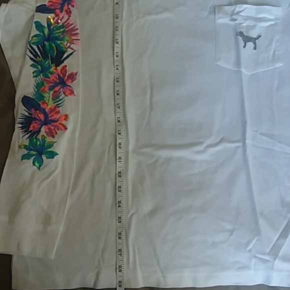 Vs PINK white Campus floral sequin long sleeve - Picture 4 of 6